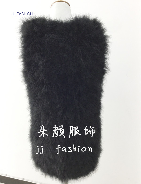 LADY'S FEATHER FUR LONG VEST