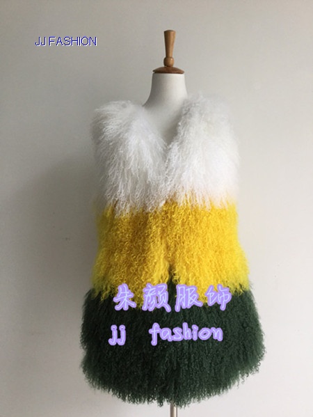 LADY'S  TIBET FUR  LONG VEST