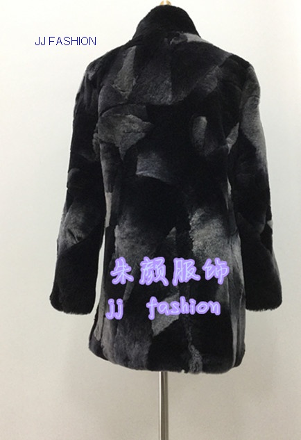 LADY'S  LONG JACKET IN LAMB FUR