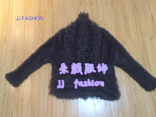 KNITTED RABBIT FUR JACKET