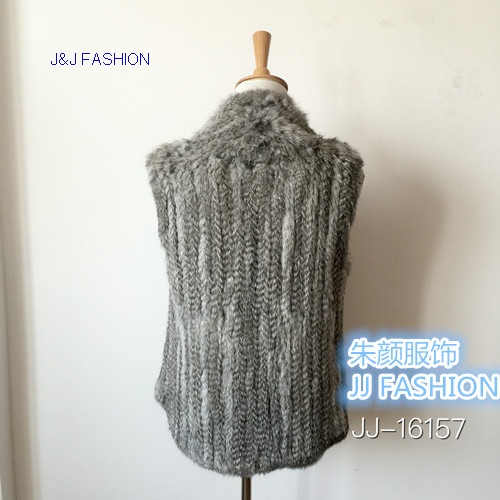 LADY'S  KNITTED VEST IN RABBIT