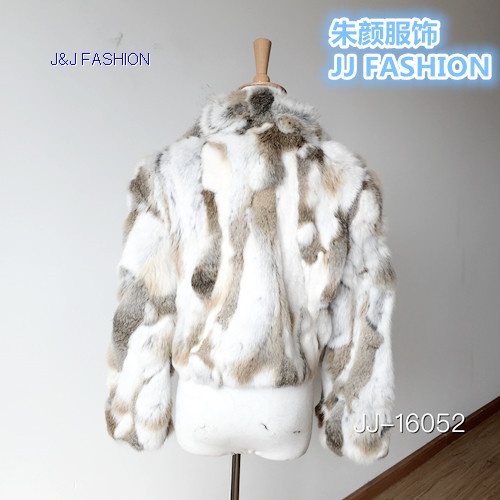 Autumn Winter Women Warm natural Rabbit jacket coat