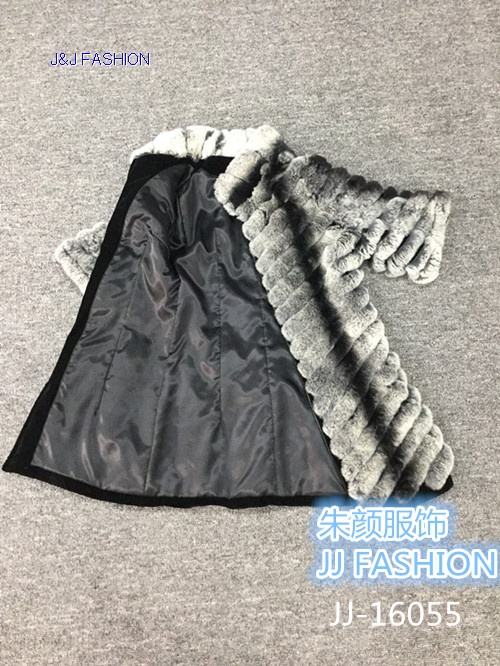 LADY'S rabbit  middle style coat