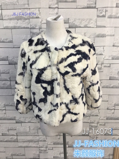 LADY'S rabbit  short style coat