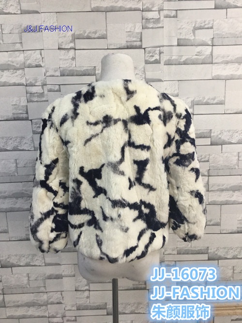 LADY'S rabbit  short style coat