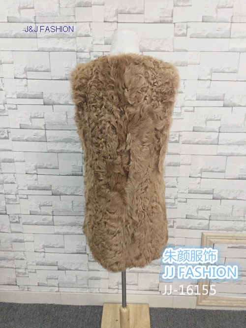 autumn winter lady's hu lamb long section vest