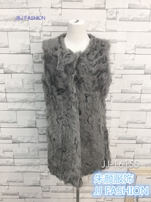 autumn winter lady's hu lamb long section vest