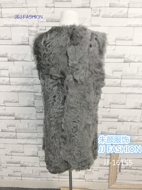 autumn winter lady's hu lamb long section vest